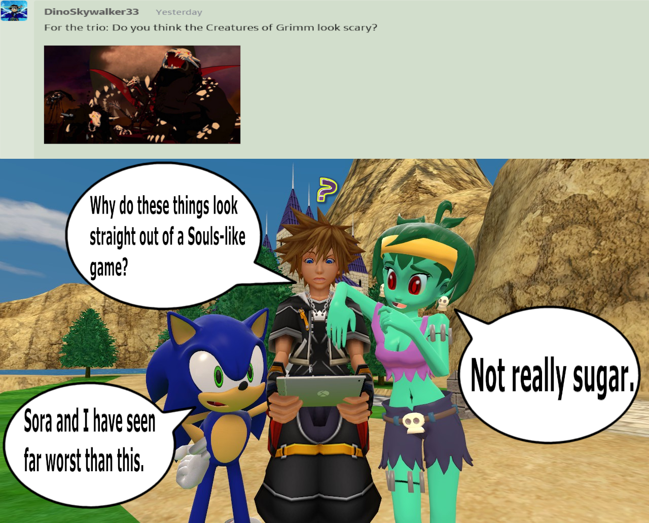 Ask Rotty, Sonic, And Sora Question 317 by BlueStarKnight on DeviantArt