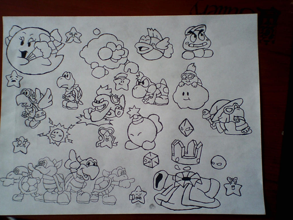 Paper Mario Refrence Paper mario characters by Hunter123455 on DeviantArt