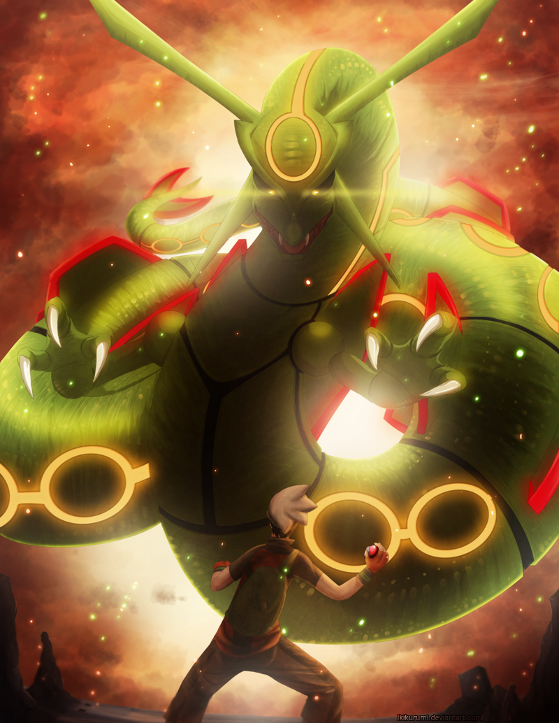 Shiny Mega Rayquaza by Alpha-mon on DeviantArt