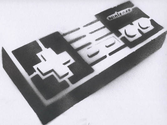 Nes Controler Stencil