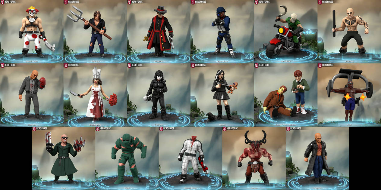 Heroforge Fan Figures - Twisted Metal: Black by SENTURAi on DeviantArt