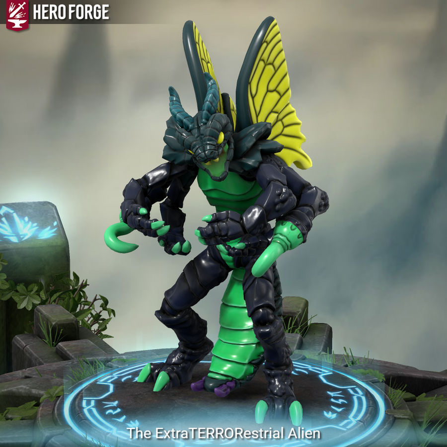 Heroforge Raptor Ride Heroforge Fan Figures - ExtraTERRORestrial by SENTURAi on DeviantArt