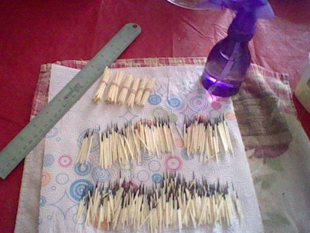 Washed and clipped quills