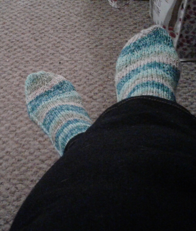 Handknit socks