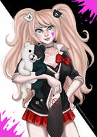 Enoshima Junko and Monokuma