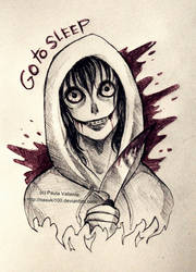 Jeff the killer - ballpoint pen