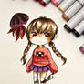 Chibi Madotsuki - copic markers