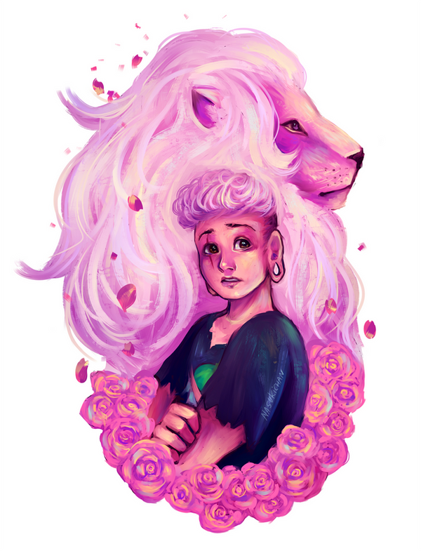 Pink Lars and Lion