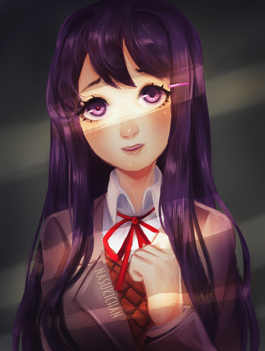 Doki Doki Literature Club Yuri Wallpaper FullHD by Yaymun on DeviantArt