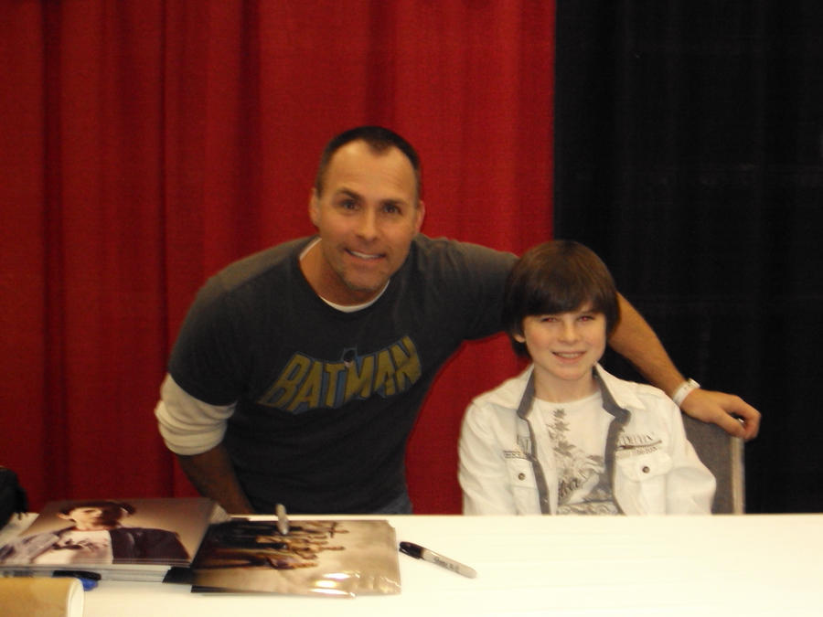 Me and Chandler Riggs by corysmithart on DeviantArt