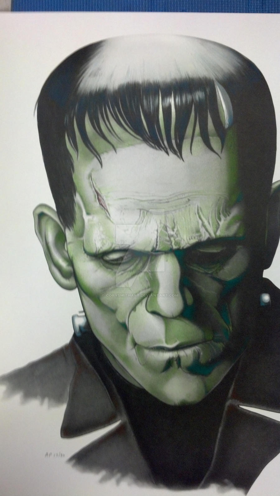 SA Comicon 2012 Colored Pencil Frankenstein