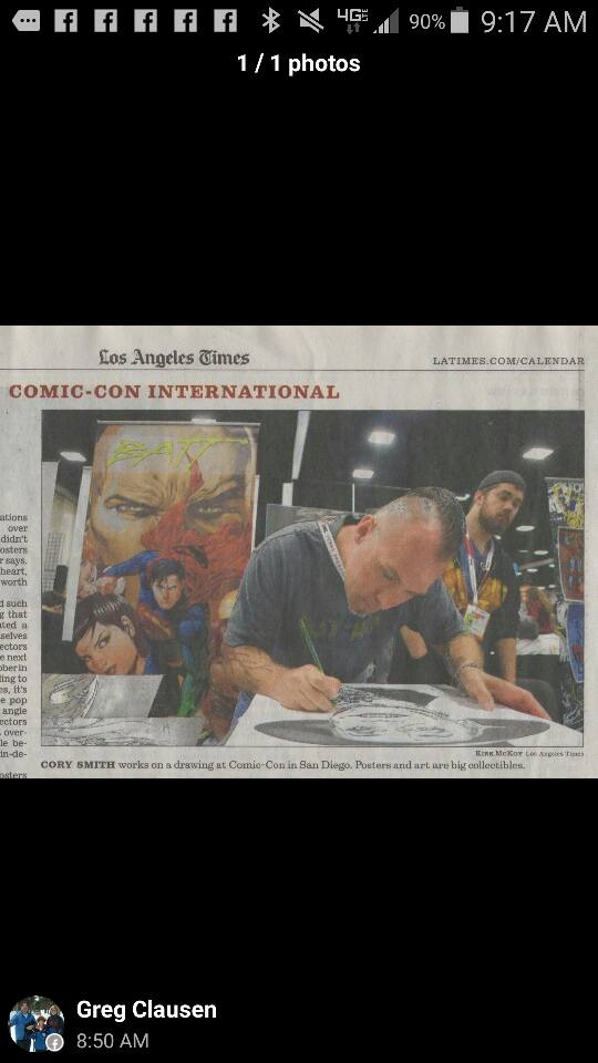 SDCC 2015 The cover of the Los Angeles Times