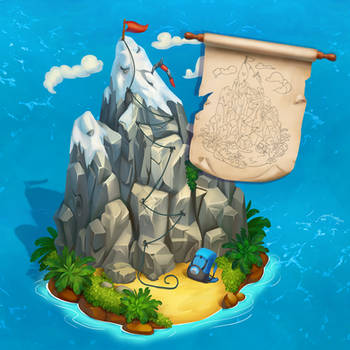 Game Art - Islands - Mountain