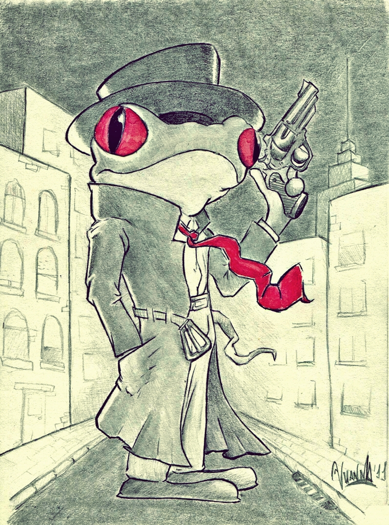 Detective Frog