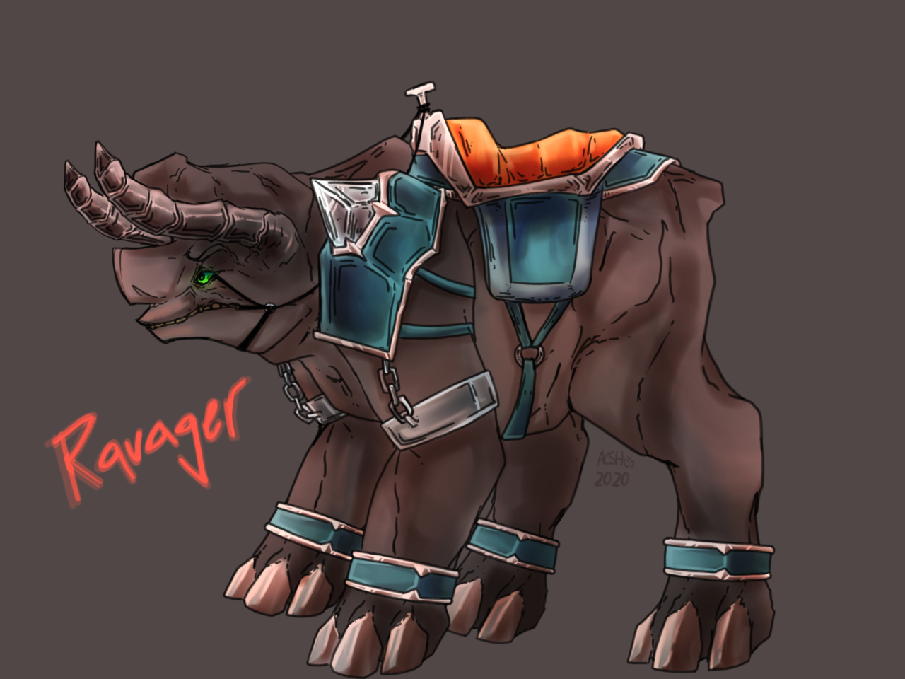 Minecraft Mutant Raviger Minecraft ravager by BirbMonsta on DeviantArt