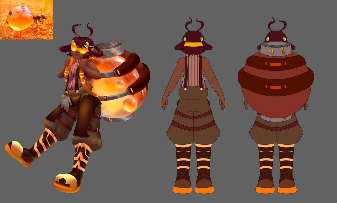 Ant Oc Robe Honeypot ant character concept by BirbMonsta on DeviantArt