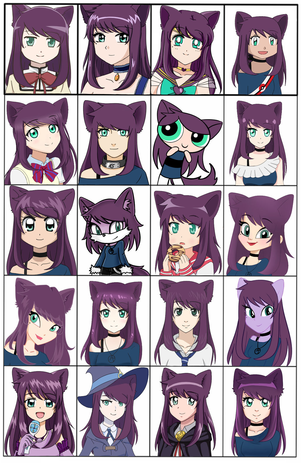 20 Art Styles Challenge! by Konomi-Hasumi on DeviantArt