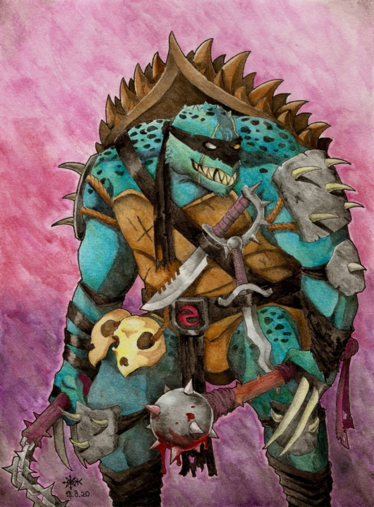 Spicky Turtle Slash, the spiky turtle - Colored by Fernoll on DeviantArt