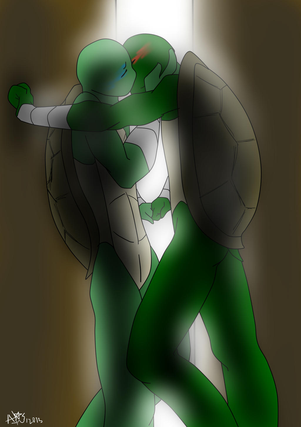 TMNT TCEST Our Alley COLOR RaphxLeo By Cherish EdDesire On DeviantArt.