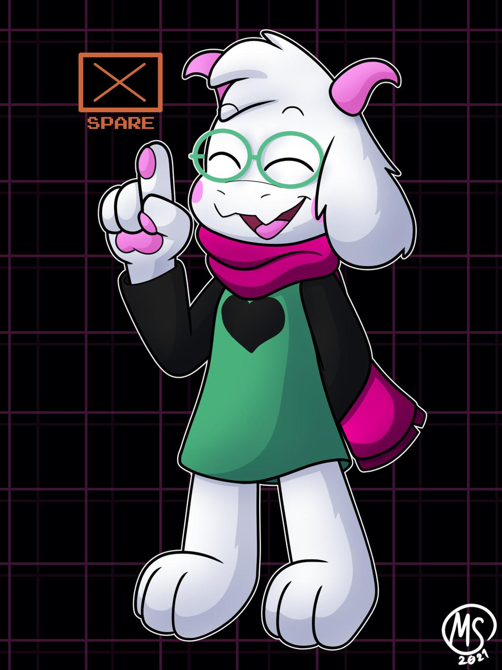 Ralsei (Deltarune Chapter 2) by DrawMashST on DeviantArt