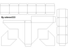 AMD logo paper craft