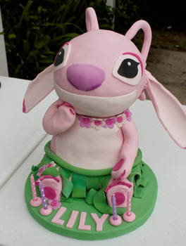 Pink Stitch 'Angel' Cake