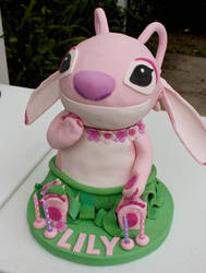 Pink Stitch 'Angel' Cake