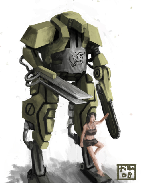 Army meley robot concept