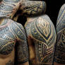 maori half sleeve tattoo