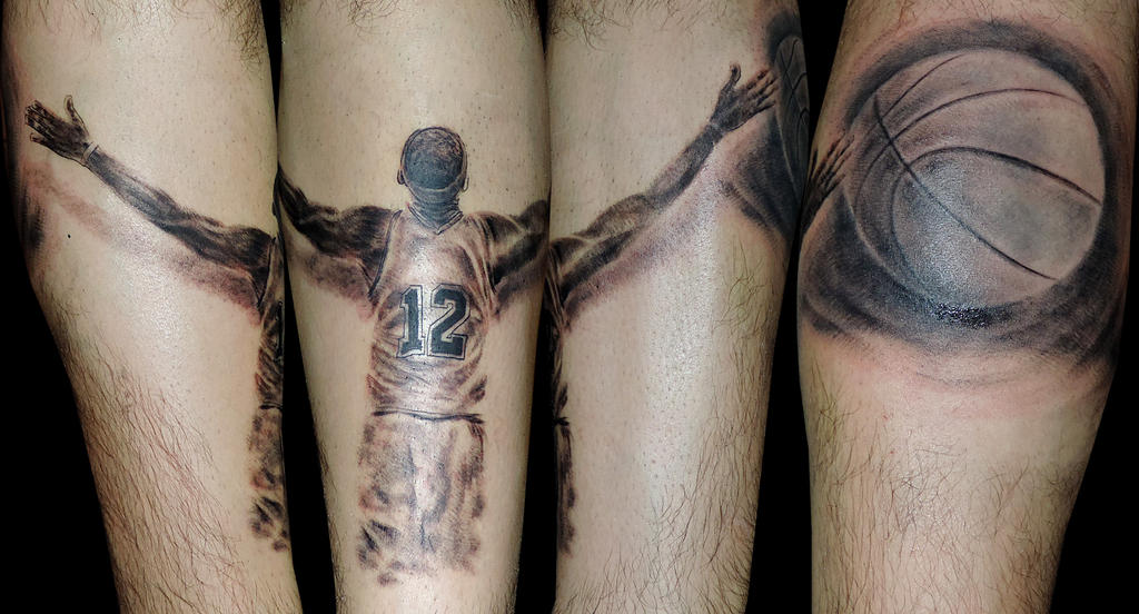 Basketball player tattoo