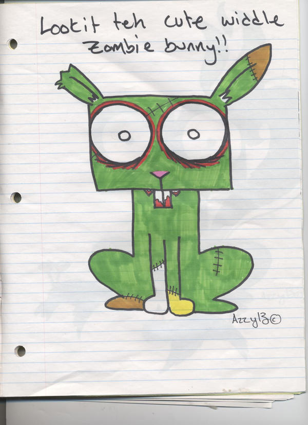 Roadkill_zombie bunny by azzy13 on DeviantArt