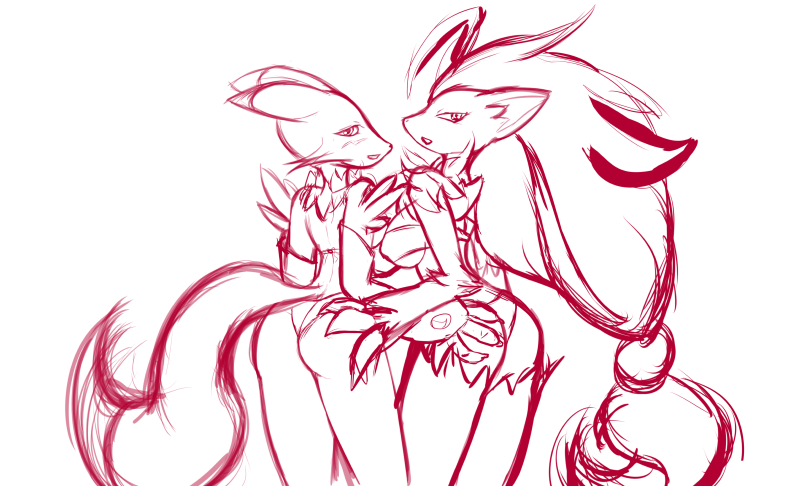 SMFM skech renamon+zoroark