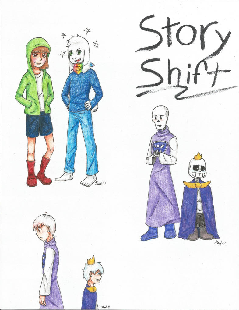 Storyshift Cover StoryShift AU Sketches by MadD-NerdGirl on DeviantArt