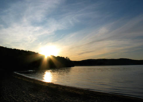 Sunset on the beach