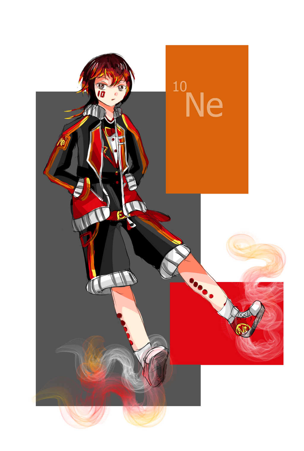 Neon - Periodic Tables Gijinka