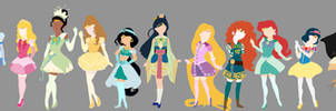 Sailor Disney Princesses