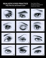 Realistic eyes practice