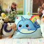 Kawaii Narwhal Pillow