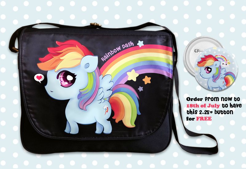 Rainbow Dash messenger bag