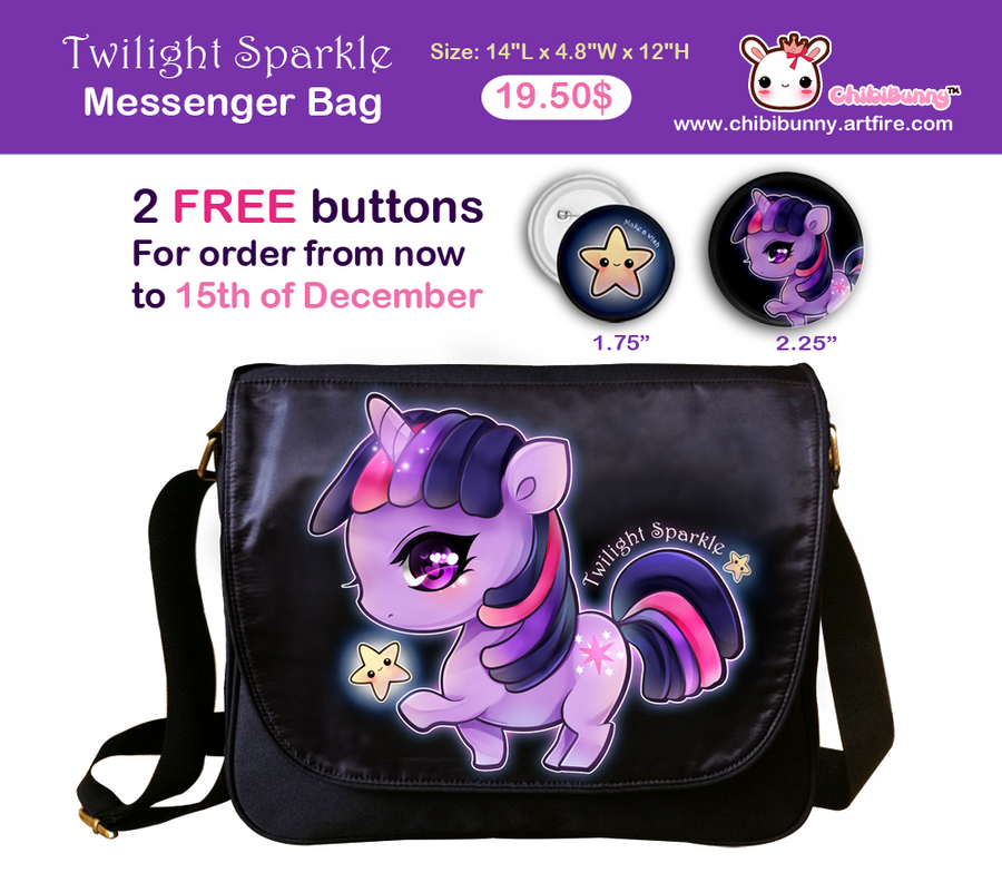 Twilight Sparkle messenger bag