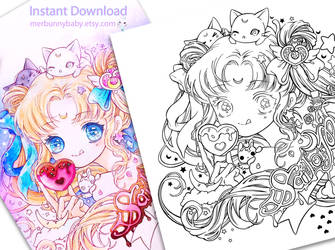 Sailor moon coloring page