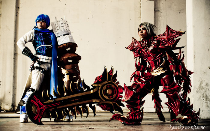 Haseo and Ovan .Hack//GU