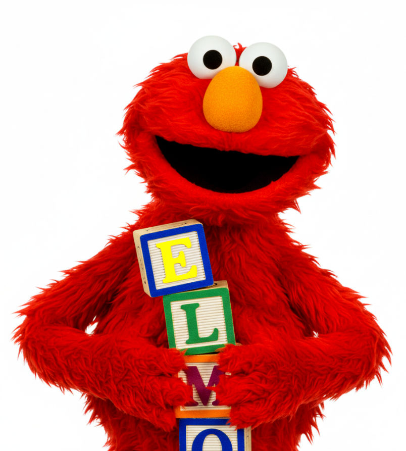 Elmo playing with Blocks by googlechromefan on DeviantArt