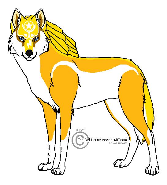 Darth Goldstar710--Wolf Form by DarthGoldstar710