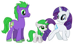 Rarity x Spike: Family