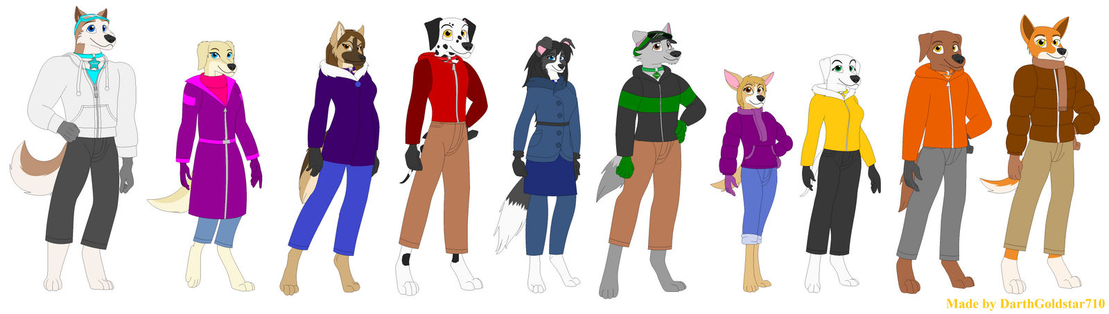 Canine Squad - Alt. Outfits: Winter Wear