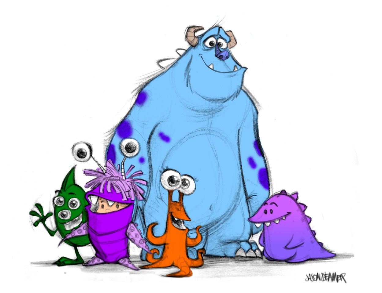 Monsters Inc. Concept art by kareja on DeviantArt