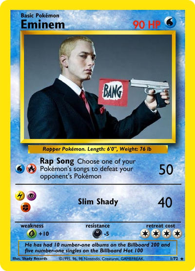 eminem pokemon card Made this Eminem Pokmon card! What do you think?
