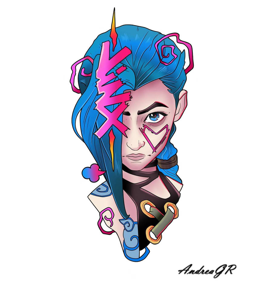 Jinx (Arcane) by AndreaGlez on DeviantArt