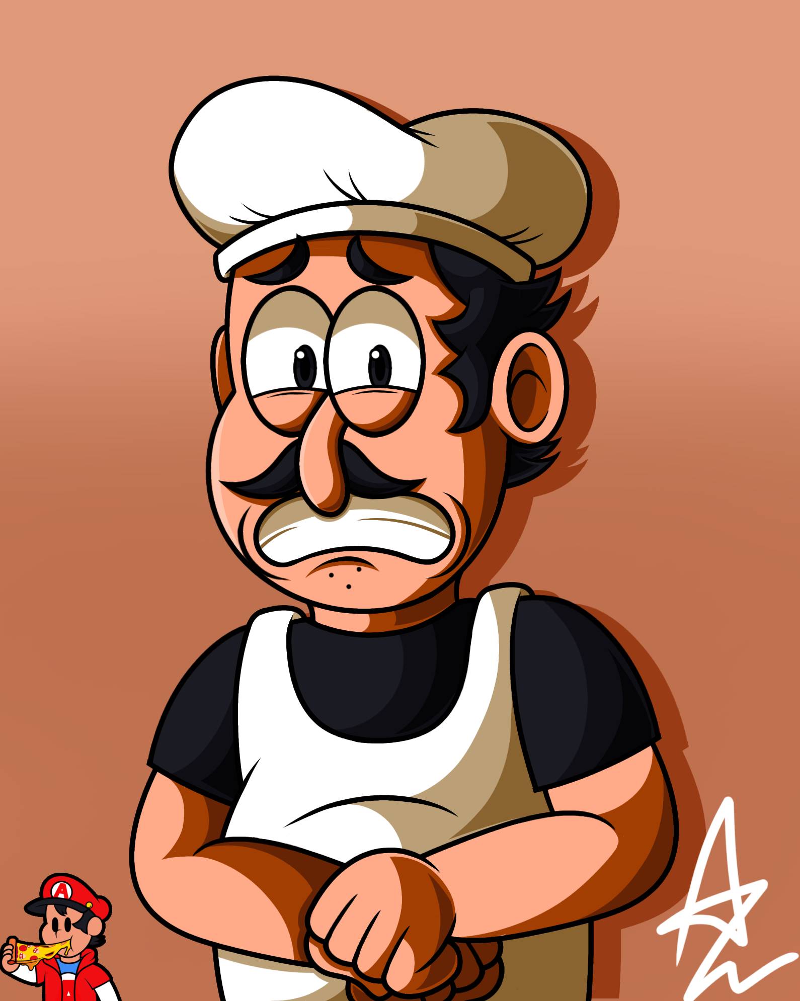 Pizza Tower : Peppino by FrancoisL-Artblog on DeviantArt